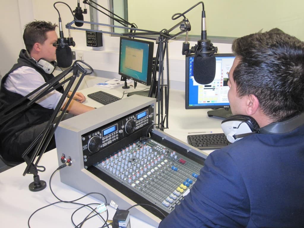 Students broadcast live shows via 101.1FM